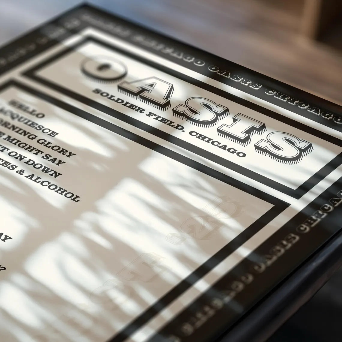 Oasis | Soldier Field | Setlist | Black & White