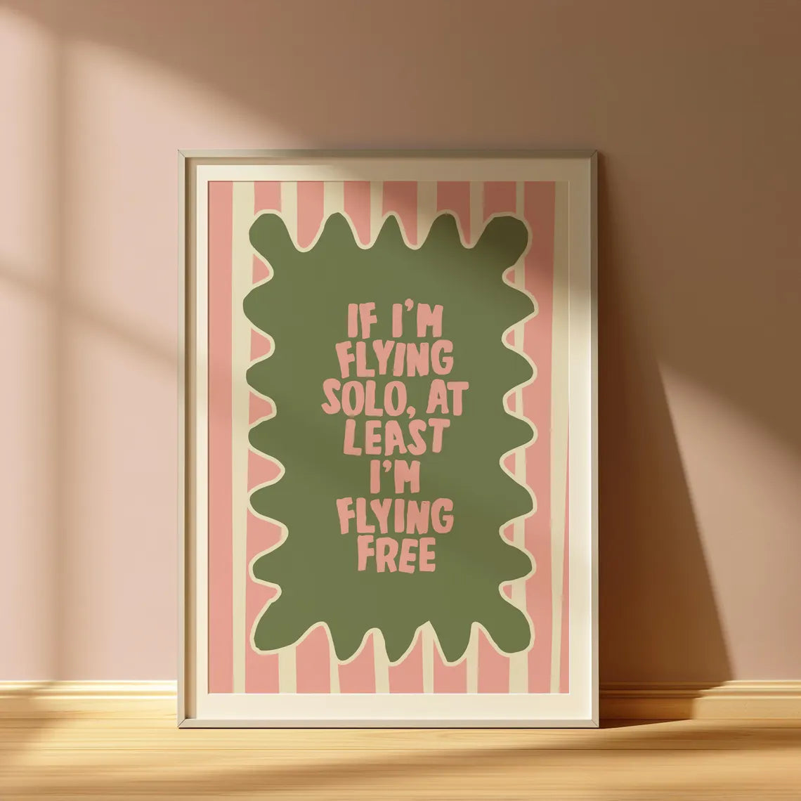 Wicked | If I'm Flying Solo, At Least I'm Flying Free Stripe Print