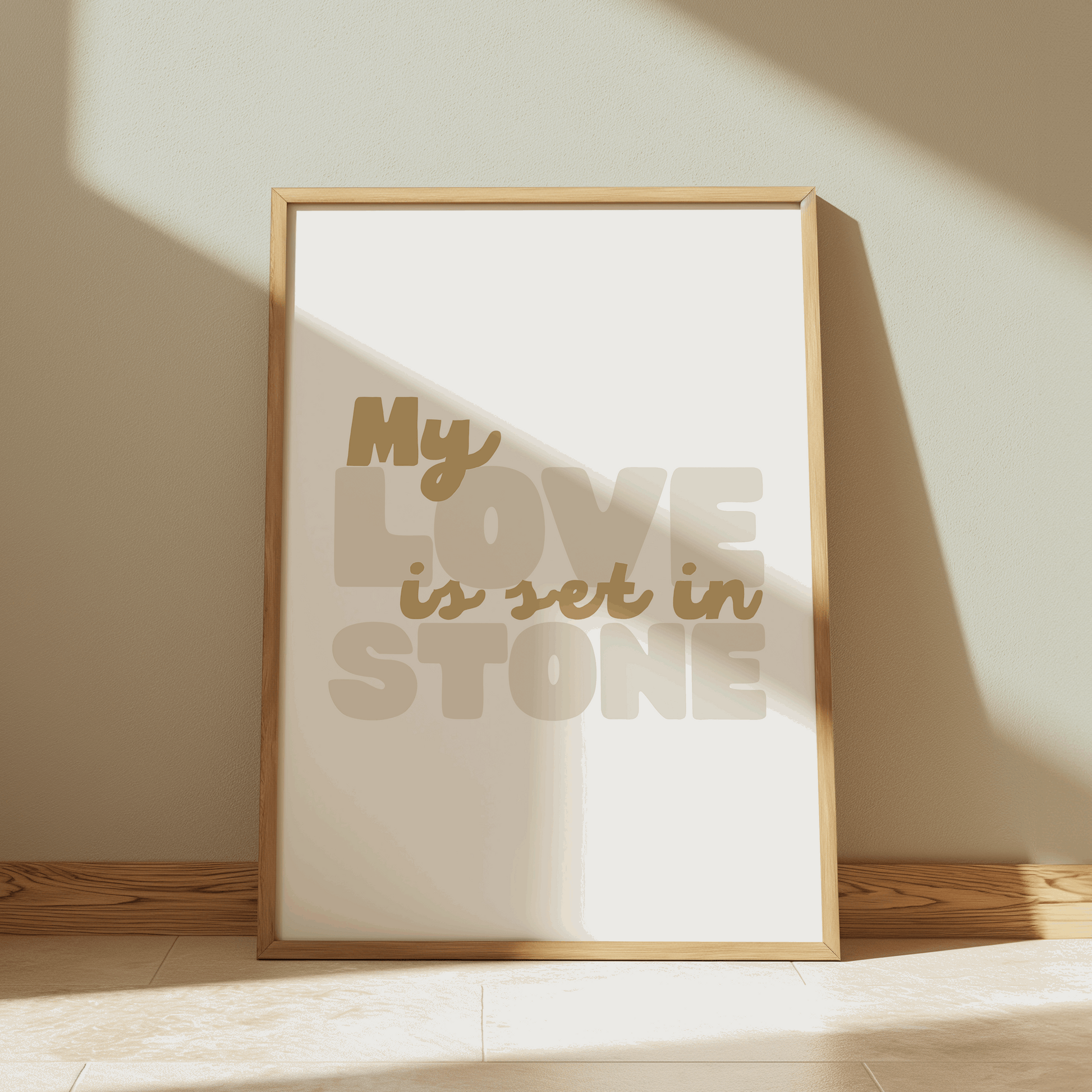 My Love Is Set In Stone | Six: The Musical Print