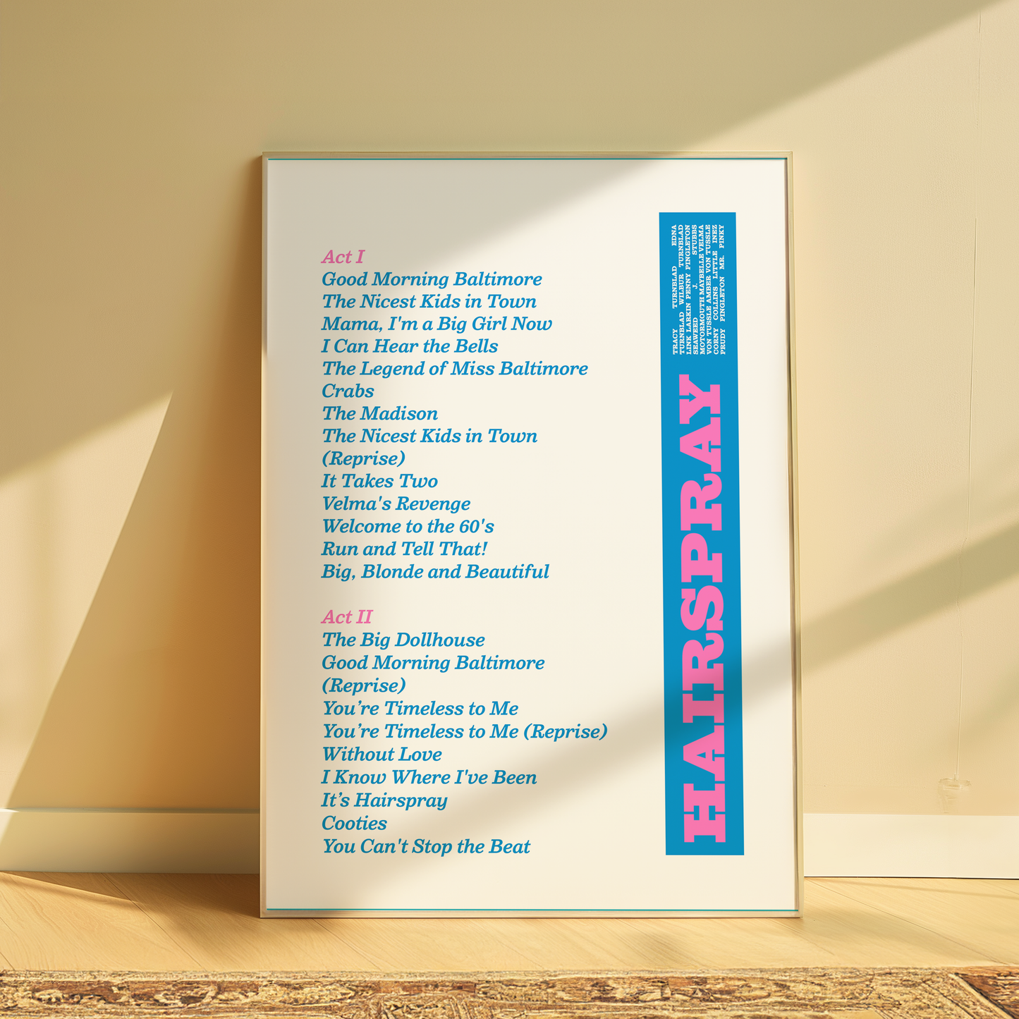 Hairspray Song List Print