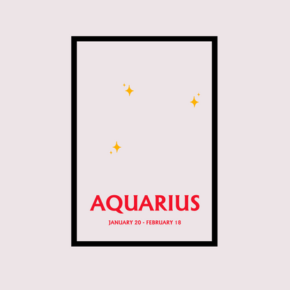 FREE A5 Star Sign Print