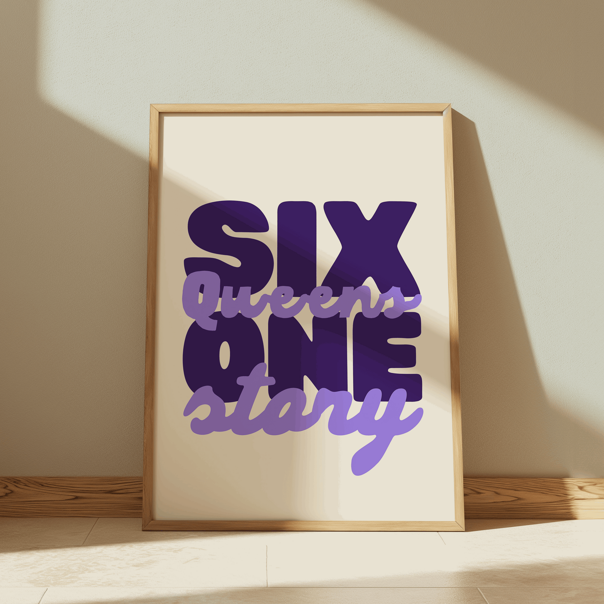 Six Queens One Story | Six: The Musical Print