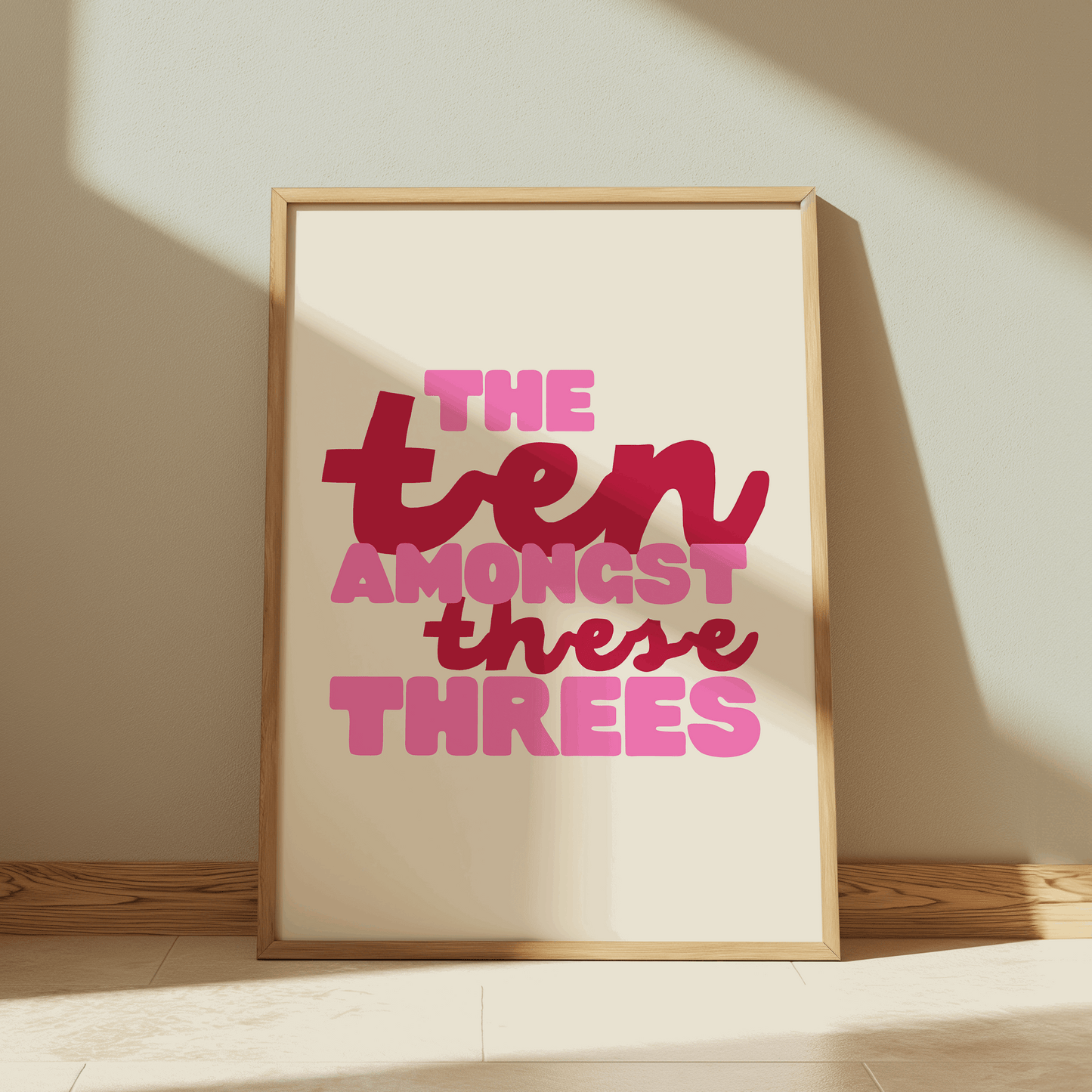 The Ten Amongst These Threes | Six: The Musical Print