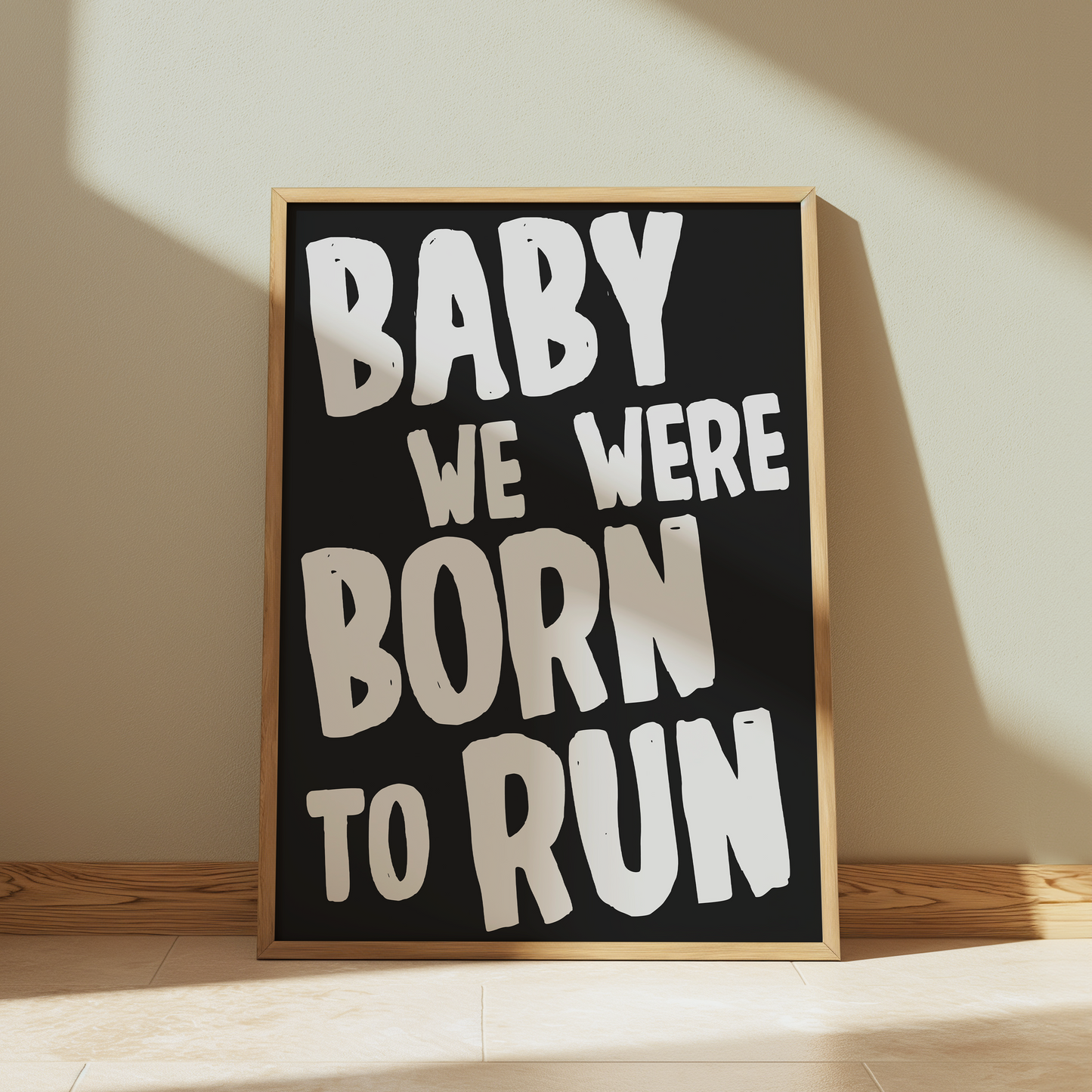 Bruce Springsteen | Baby We Were Born To Run Print