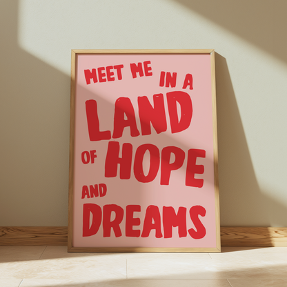 Bruce Springsteen | Land Of Hope And Dreams Print