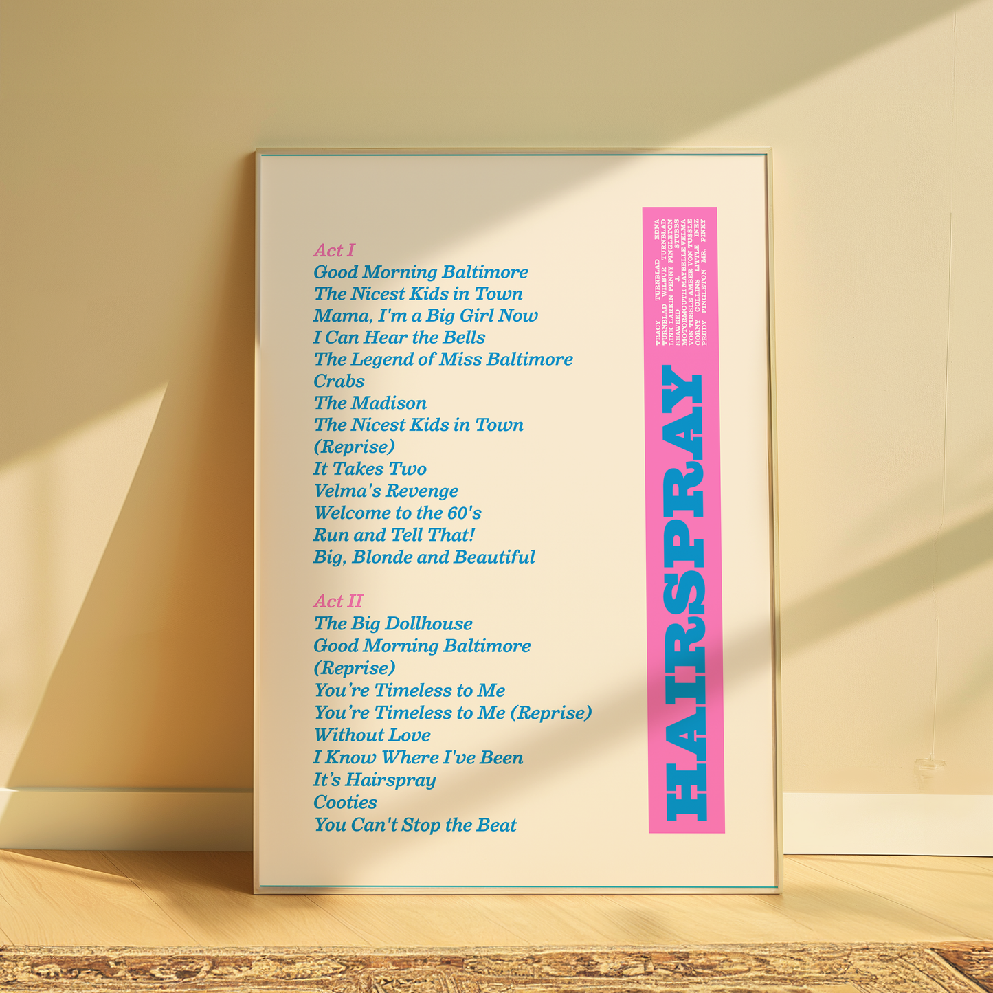 Hairspray Song List Print