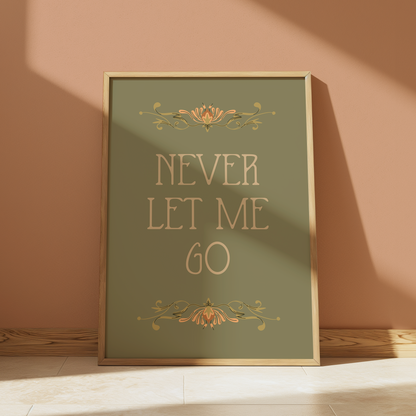Never Let Me Go | Florence and The Machine Print