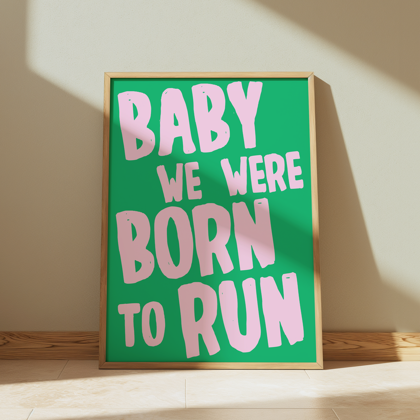 Bruce Springsteen | Baby We Were Born To Run Print