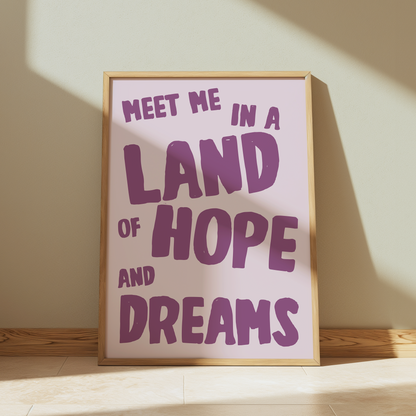 Bruce Springsteen | Land Of Hope And Dreams Print