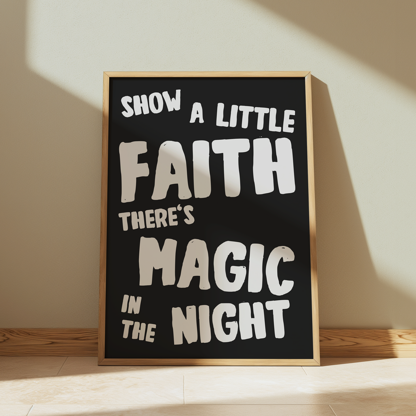 Bruce Springsteen | Show A Little Faith There's Magic In The Night | Thunder Road Print