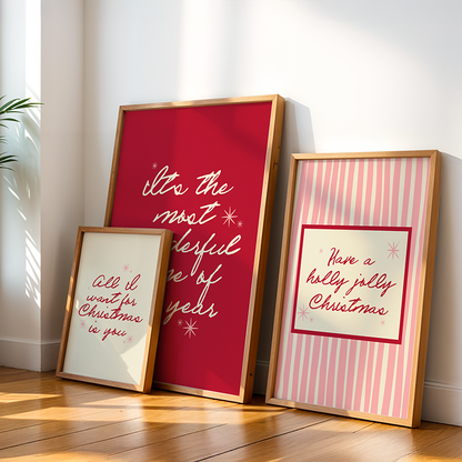 Christmas | It's The Most Wonderful Time Of The Year Print