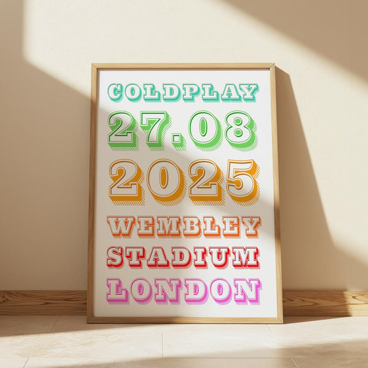 Coldplay | Wembley Stadium | London | 27th August 2025
