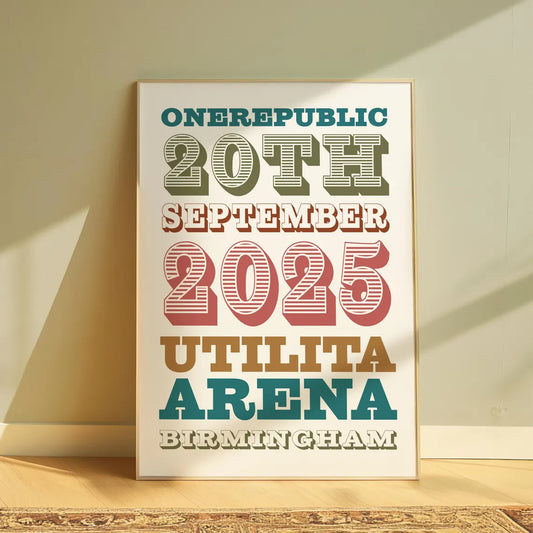 OneRepublic | Utilita Arena | Birmingham | 20th September 2025