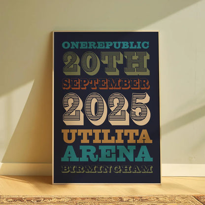 OneRepublic | Utilita Arena | Birmingham | 20th September 2025