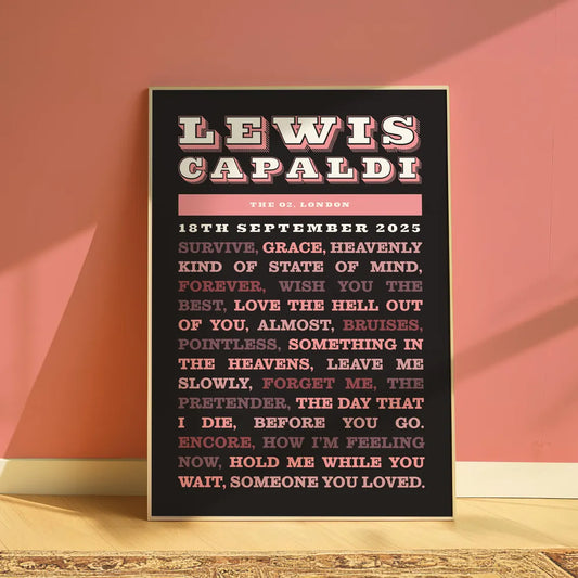 Lewis Capaldi | The O2 | London | Setlist | 18th September 2025