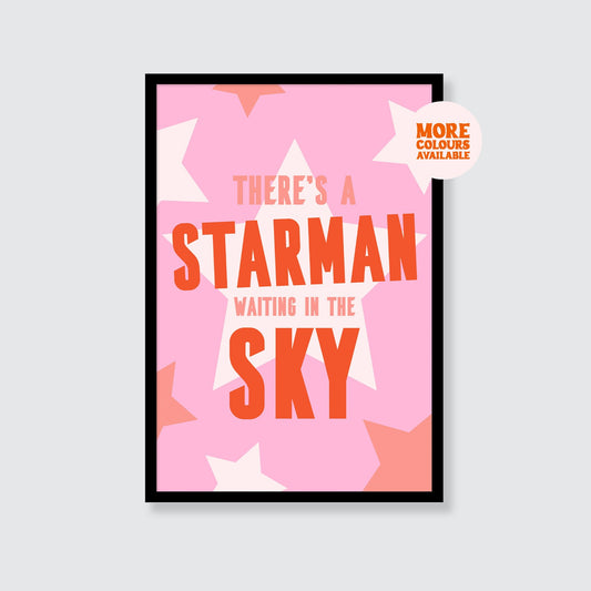 David Bowie | There's A Starman Waiting In The Sky Print