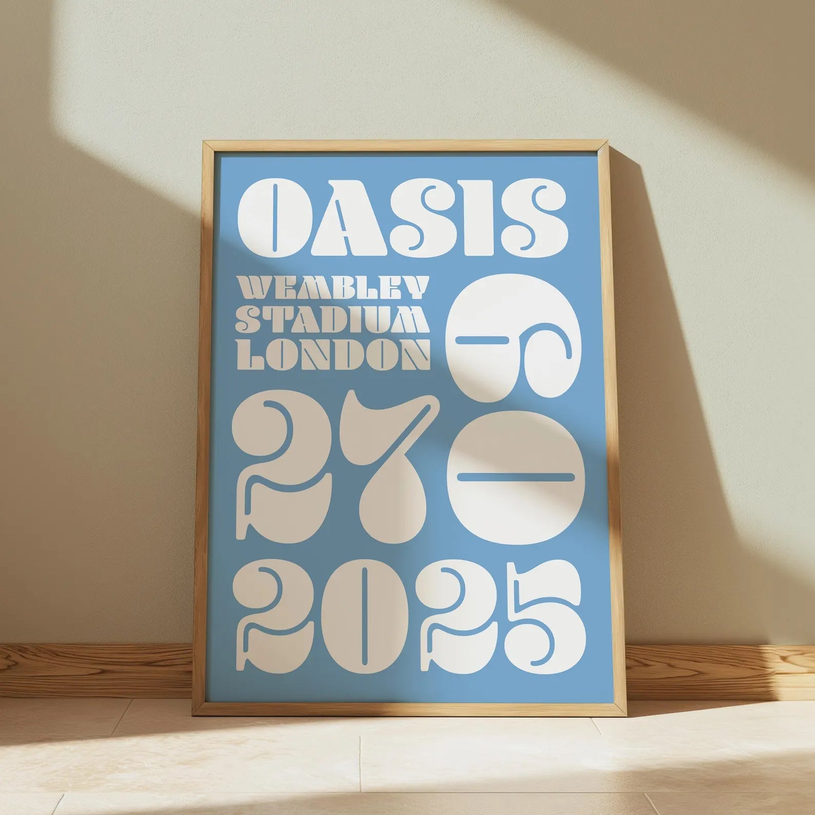Oasis Wembley Stadium 2025 Commemorative Print | Music Art