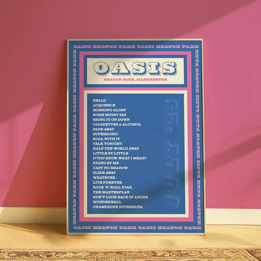 Oasis | Heaton Park | Setlist | Blue & Pink