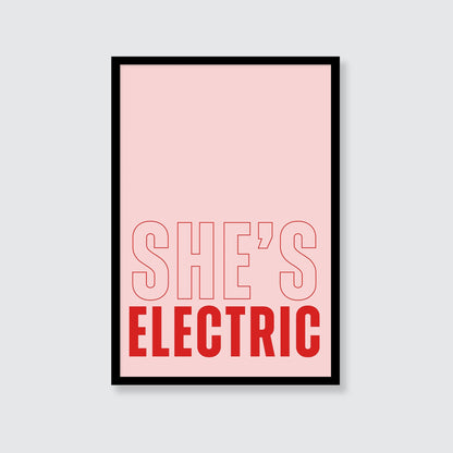 Oasis | She's Electric Print