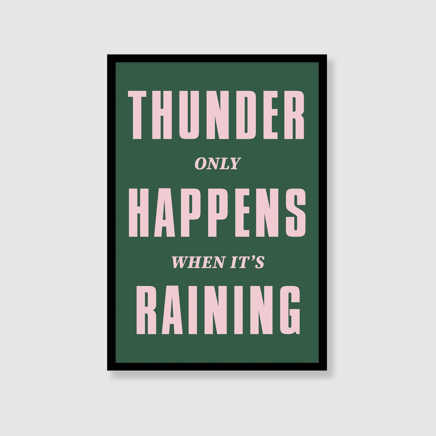 Fleetwood Mac | Thunder Only Happens When It's Raining Print