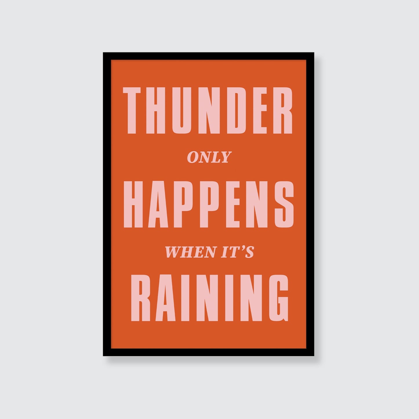 Fleetwood Mac | Thunder Only Happens When It's Raining Print