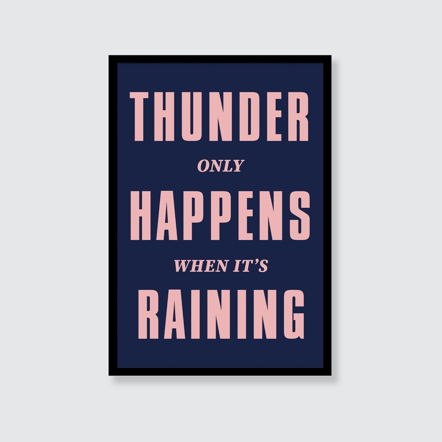 Fleetwood Mac | Thunder Only Happens When It's Raining Print