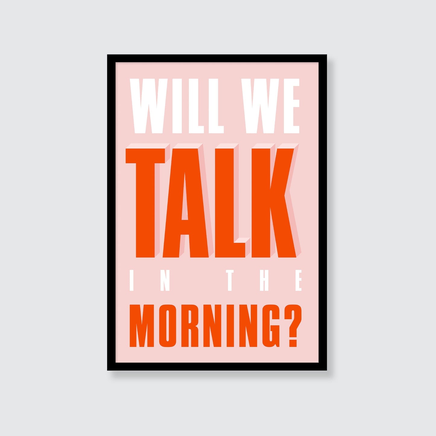 Sam Fender | Will We Talk In The Morning Print