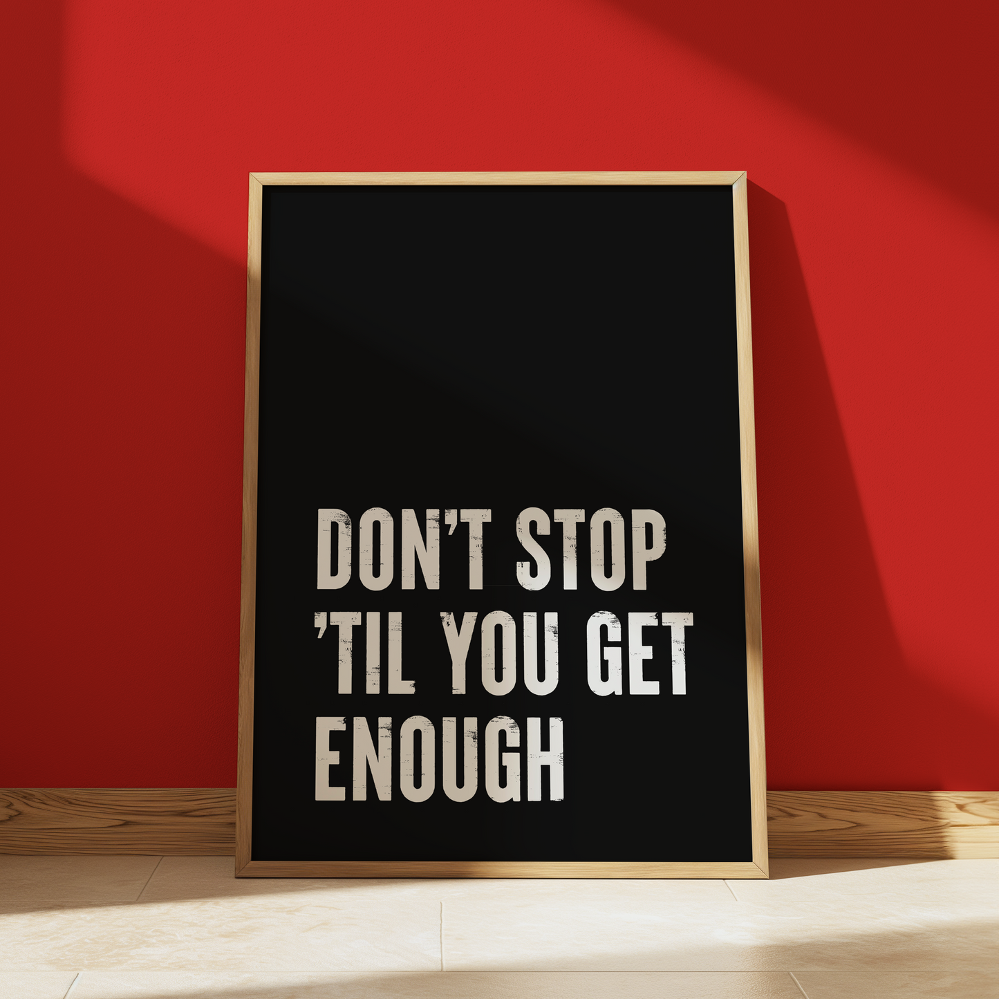 Don't Stop print in Black - Michael Jackson typography wall art