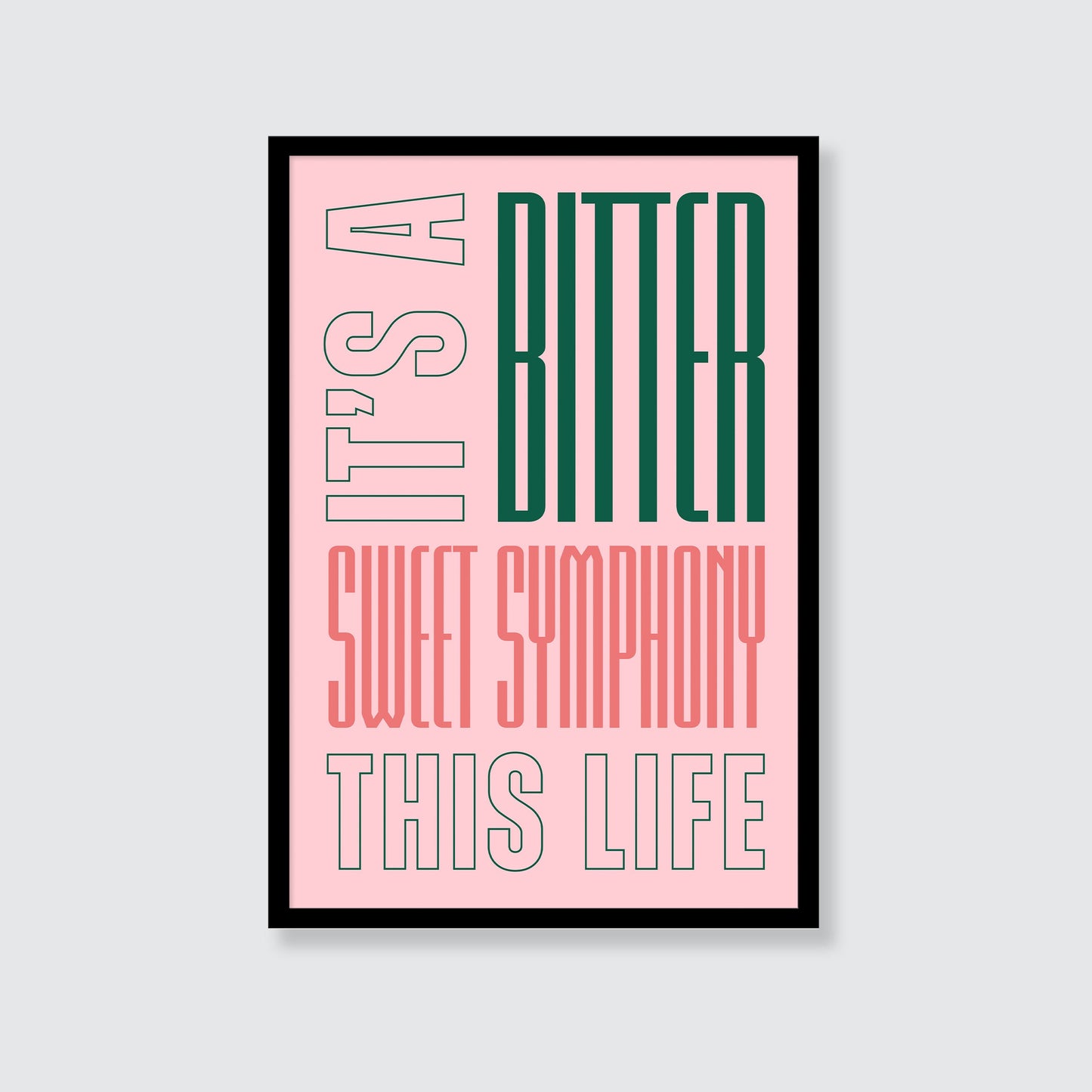 The Verve | It's a Bitter Sweet Symphony This Life Print