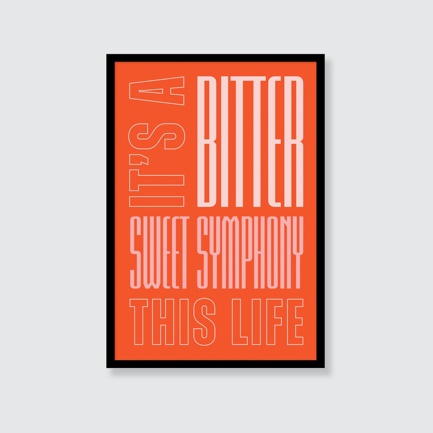 The Verve | It's a Bitter Sweet Symphony This Life Print