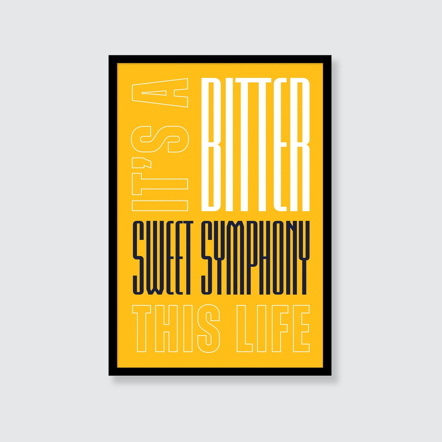 The Verve | It's a Bitter Sweet Symphony This Life Print