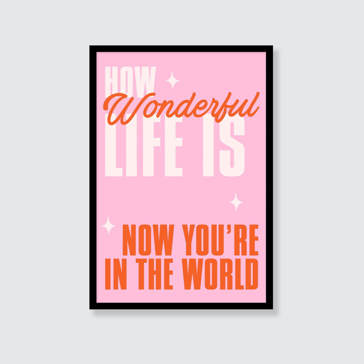 Elton John | How Wonderful Life Is Now You're In The World Print