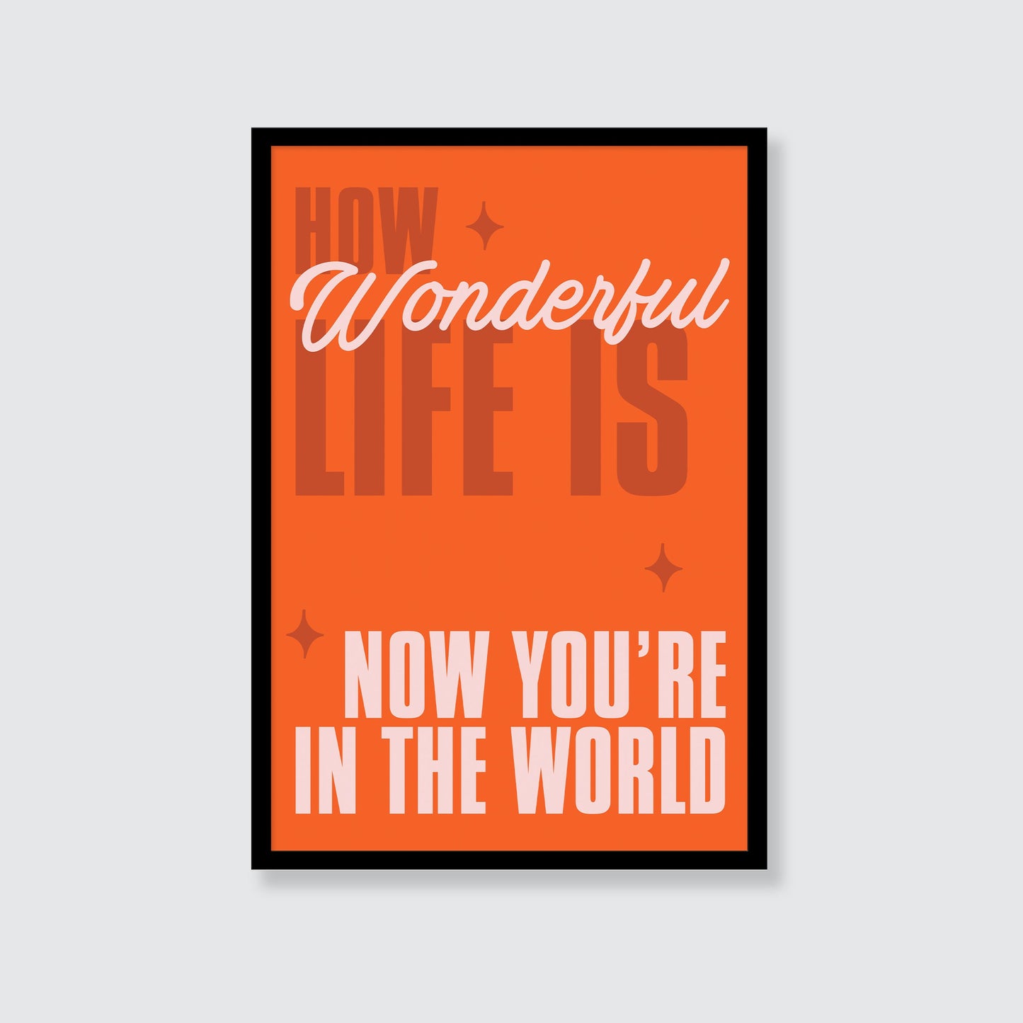 Elton John | How Wonderful Life Is Now You're In The World Print