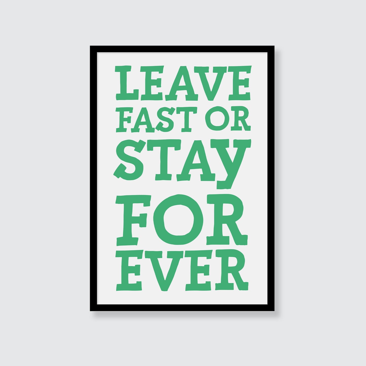 Sam Fender | Leave Fast Or Stay Forever Print