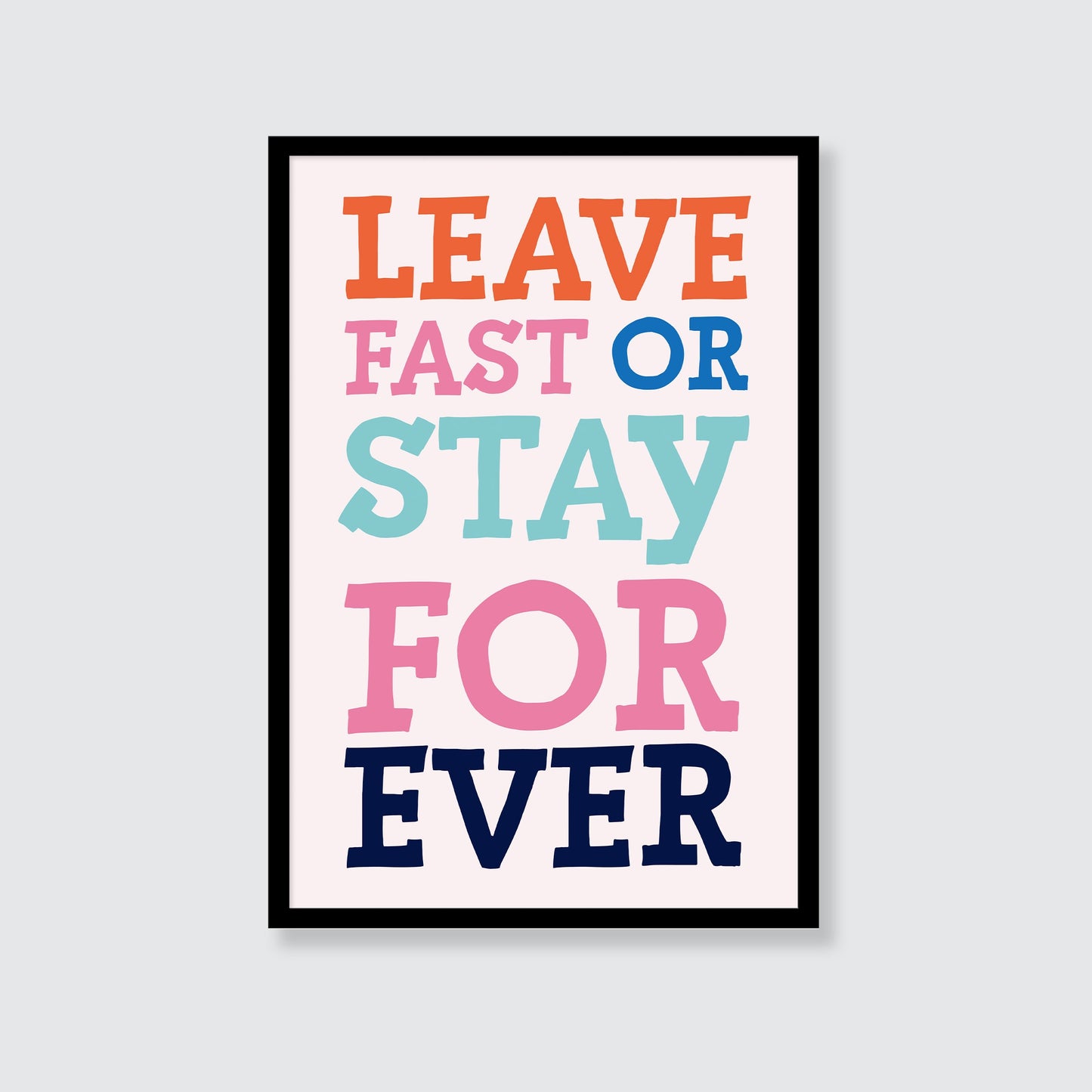 Sam Fender | Leave Fast Or Stay Forever Print