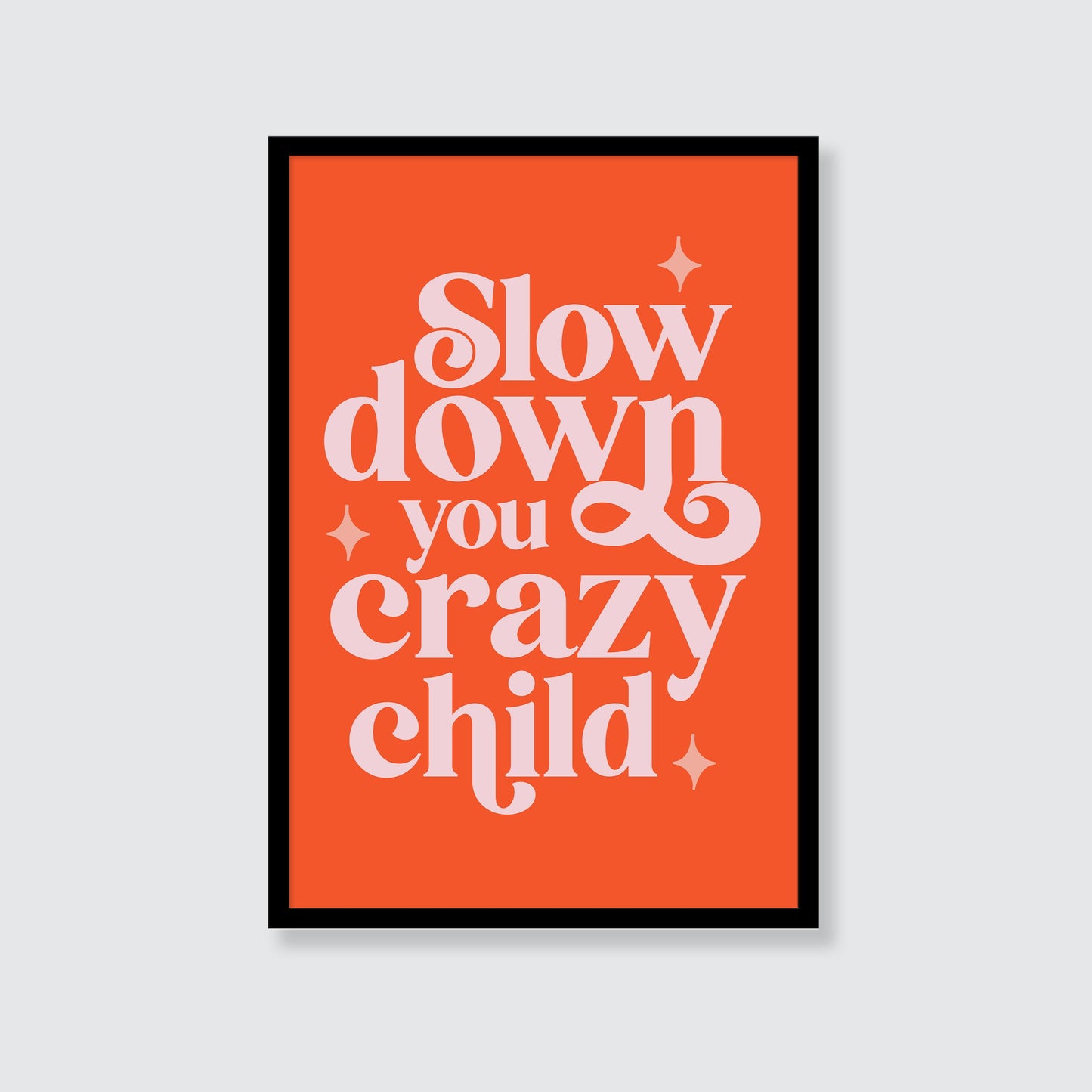 Billy Joel | Slow Down You Crazy Child Print