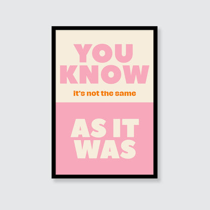 Harry Styles | As It Was Print