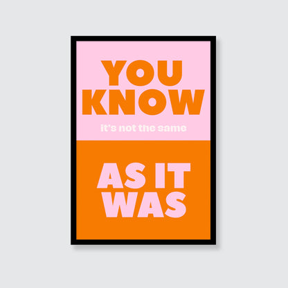 Harry Styles | As It Was Print